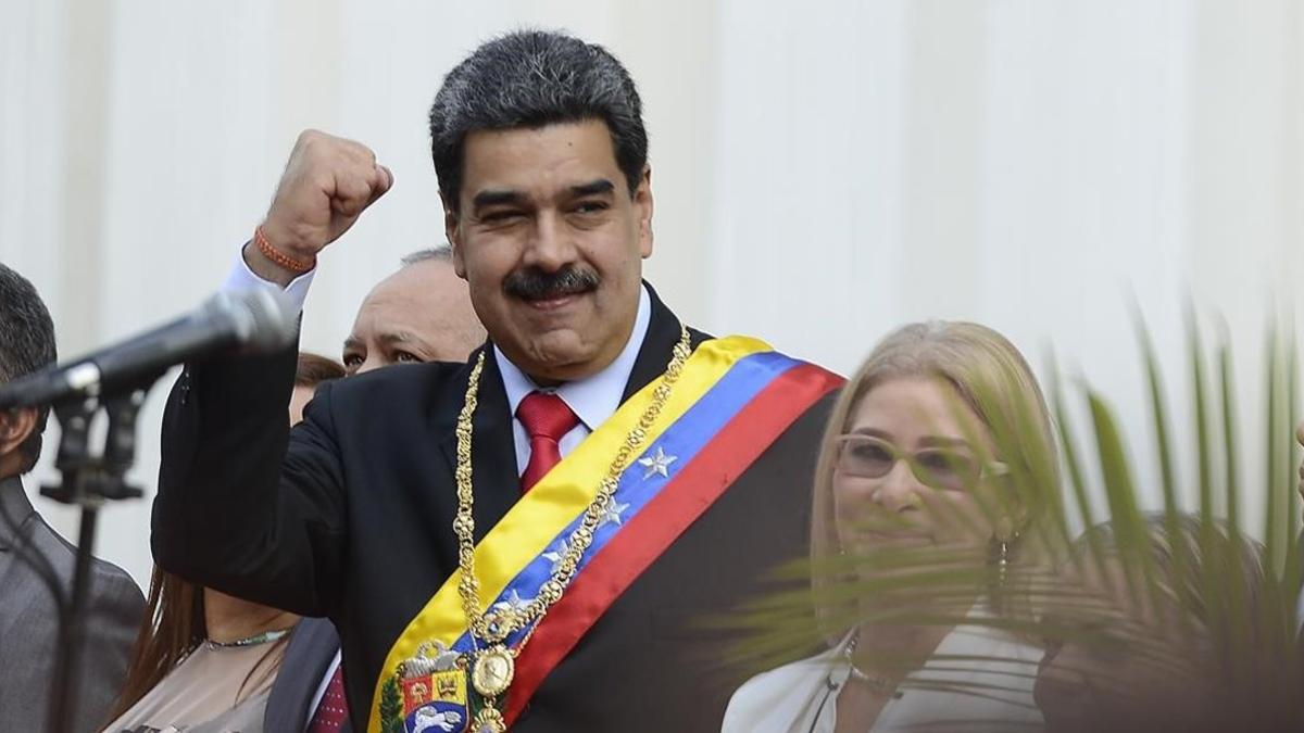 Nicolás Maduro, presidente de Venezuela, este domingo.