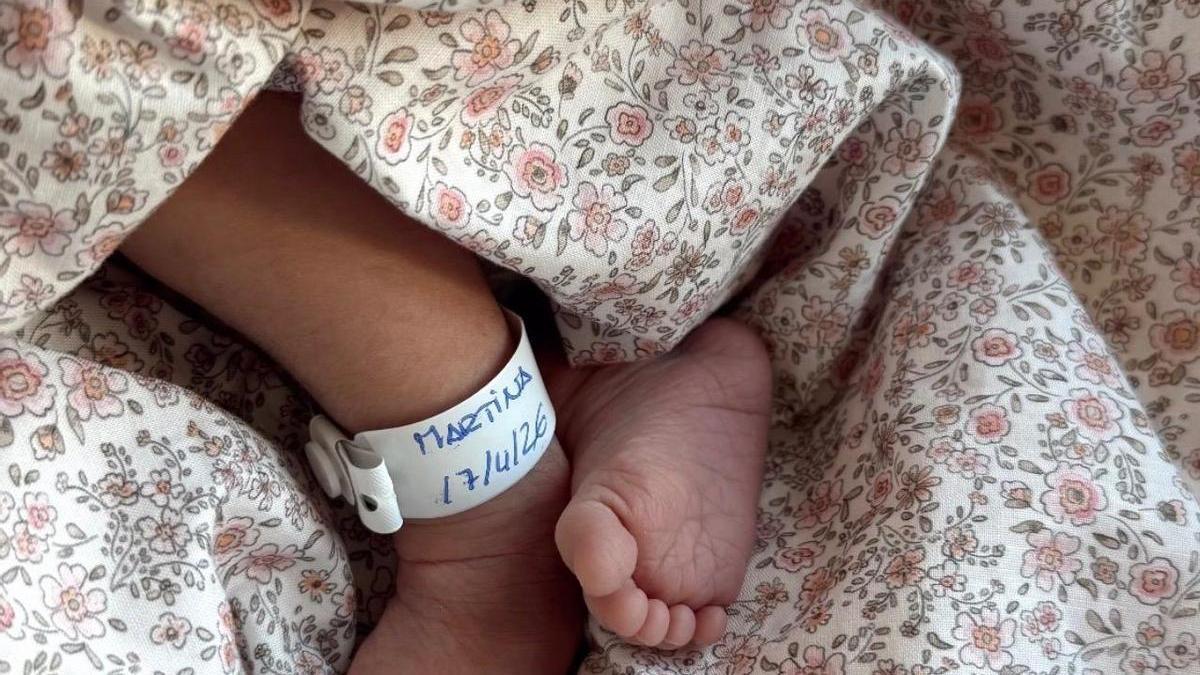 Imagen de Martina, la hija de Marta Lozano y Lorenzo Remohi