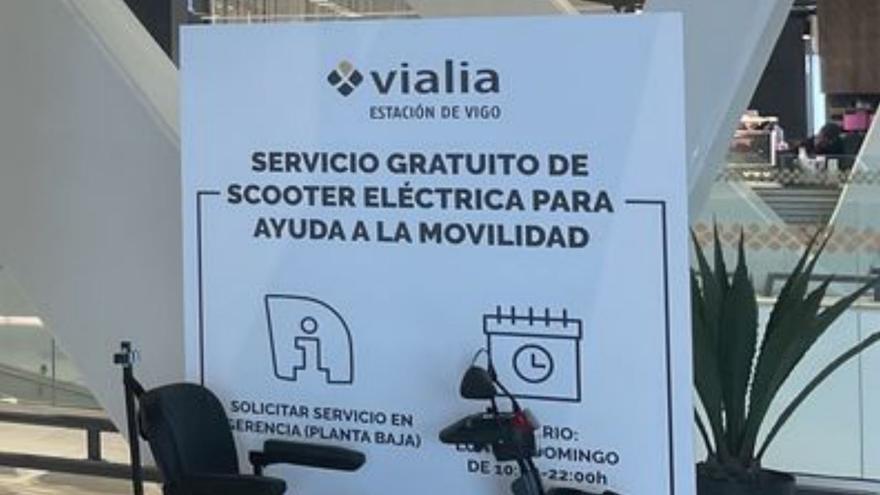 Vialia ofrece un scooter eléctrico a las personas con movilidad reducida