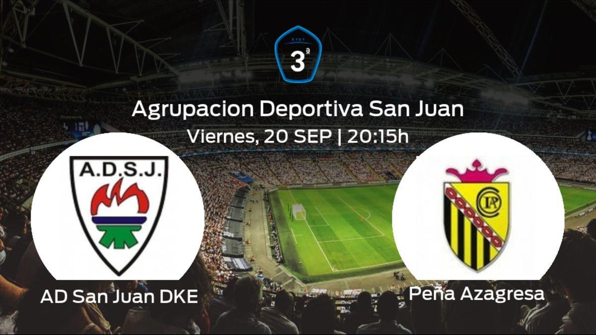 Jornada 5 de la Tercera División: previa del duelo San Juan DKE - Peña Azagresa