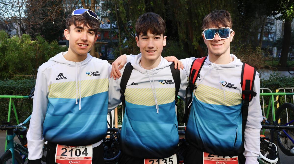 Deportistas del Club Triatló Ontinyent en el Campeonato de España.