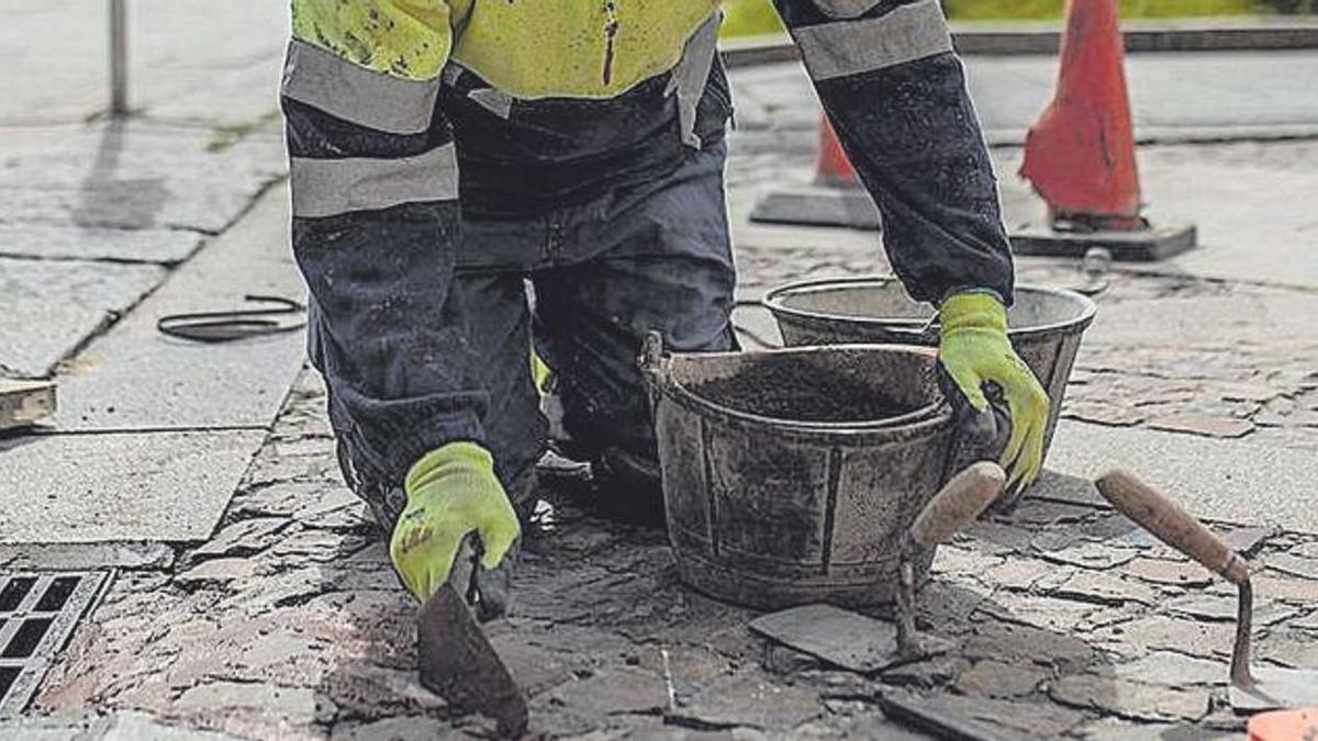 Trabajo con cemento en Zamora capital.