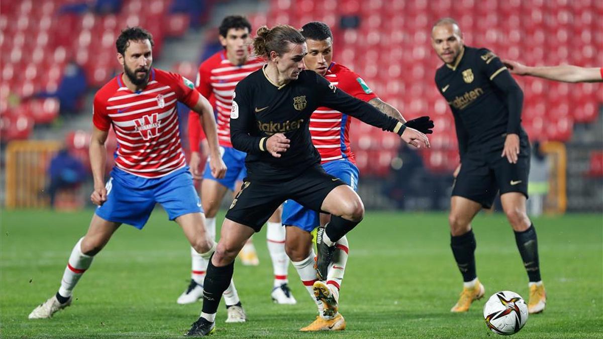 Griezmann, en el partido de Copa jugado en Granada