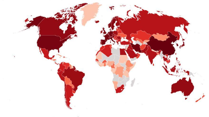Mapa del coronavirus: así avanza en España y el mundo