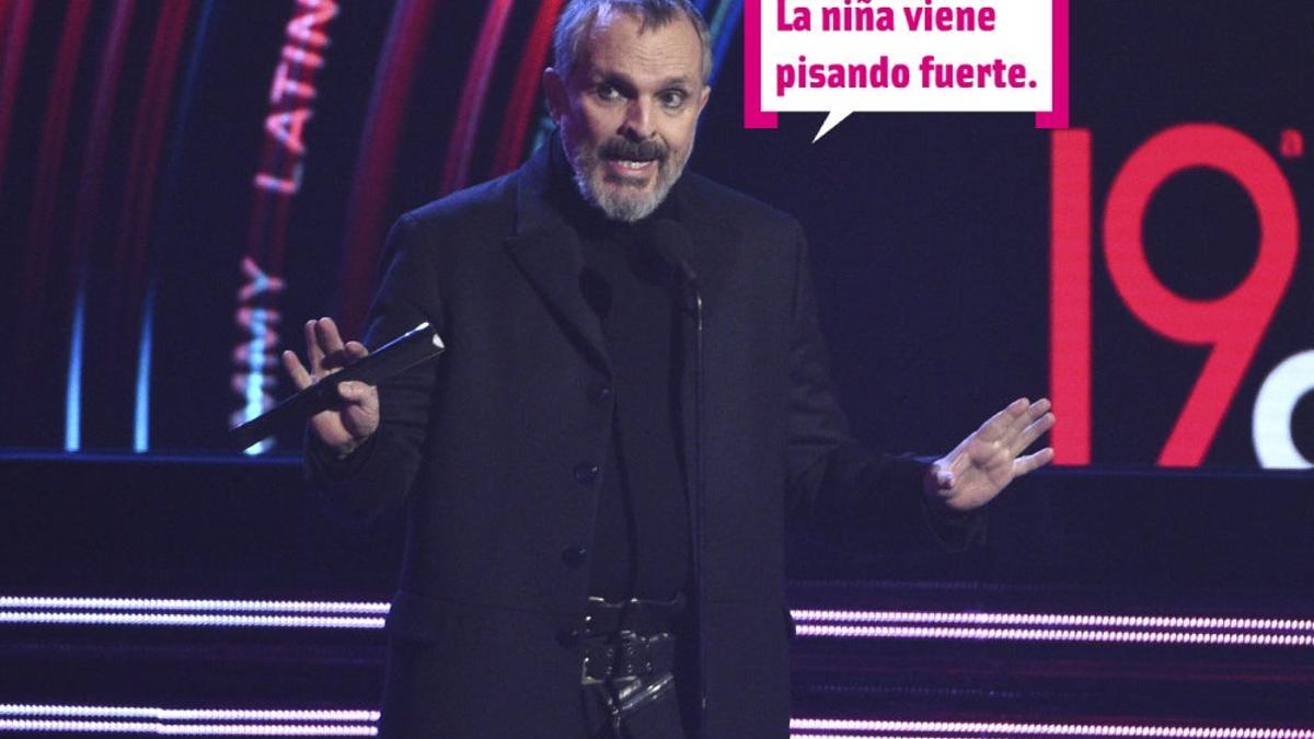 Miguel Bosé dice que la niña viene pisando fuerte