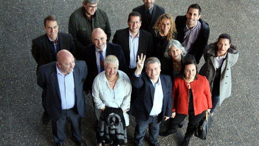 Foto de família dels candidats per al 20-D