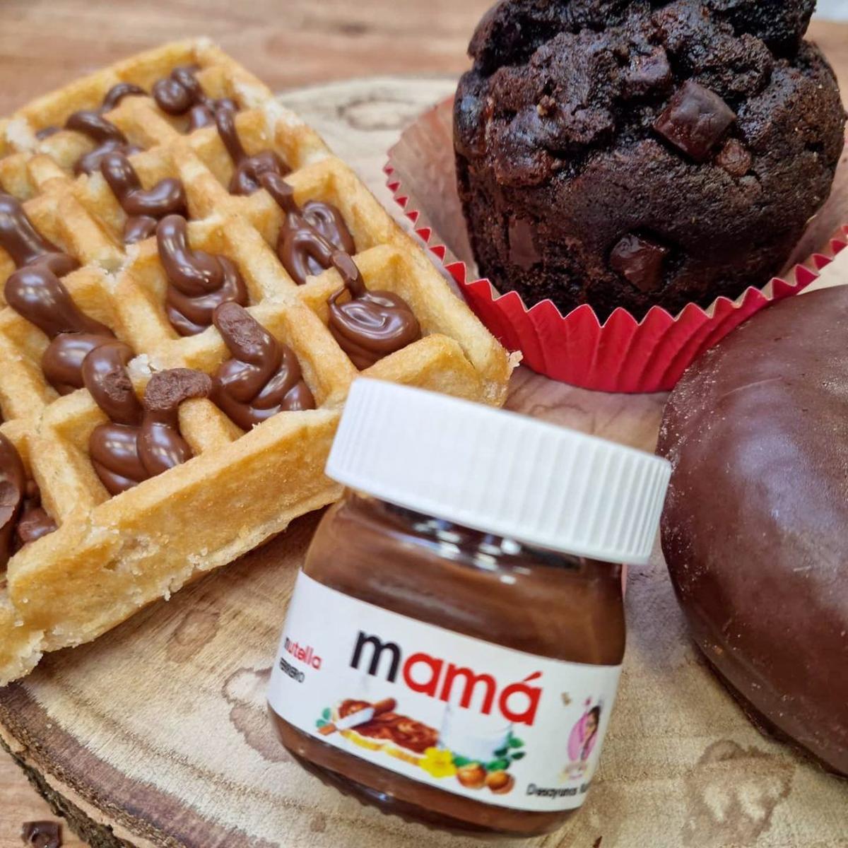 Desayunos para el Día de la Madre con Nutella, gofres, muffins de chocolate... de Desayunos Kubala