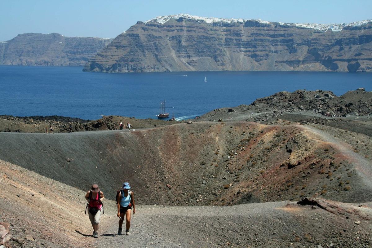 Zona volcánica de Santorini (Grecia)