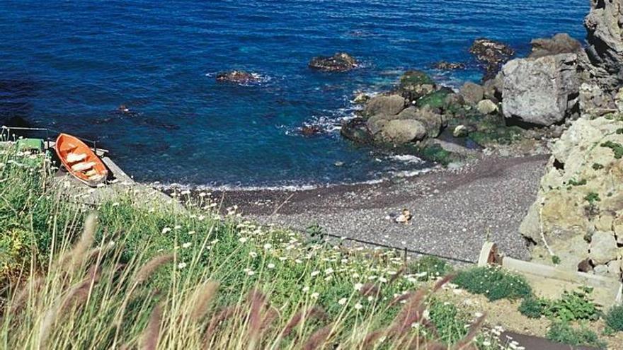 La playa de Santo Domingo, en la costa de La Guancha.