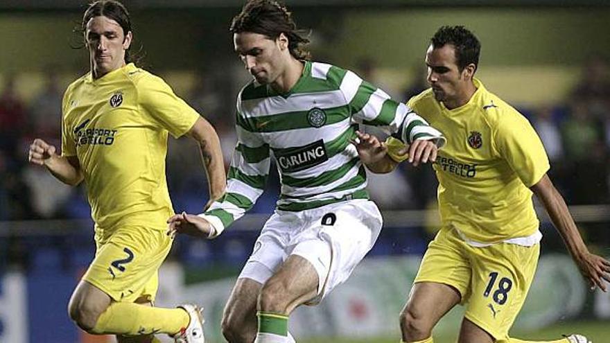 Samaras, en un partido con el Celtic ante el Villarreal.