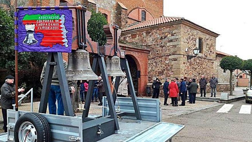 La Asociación Cultural de Campaneros Zamoranos desembarca en Santa Cristina de la Polvorosa