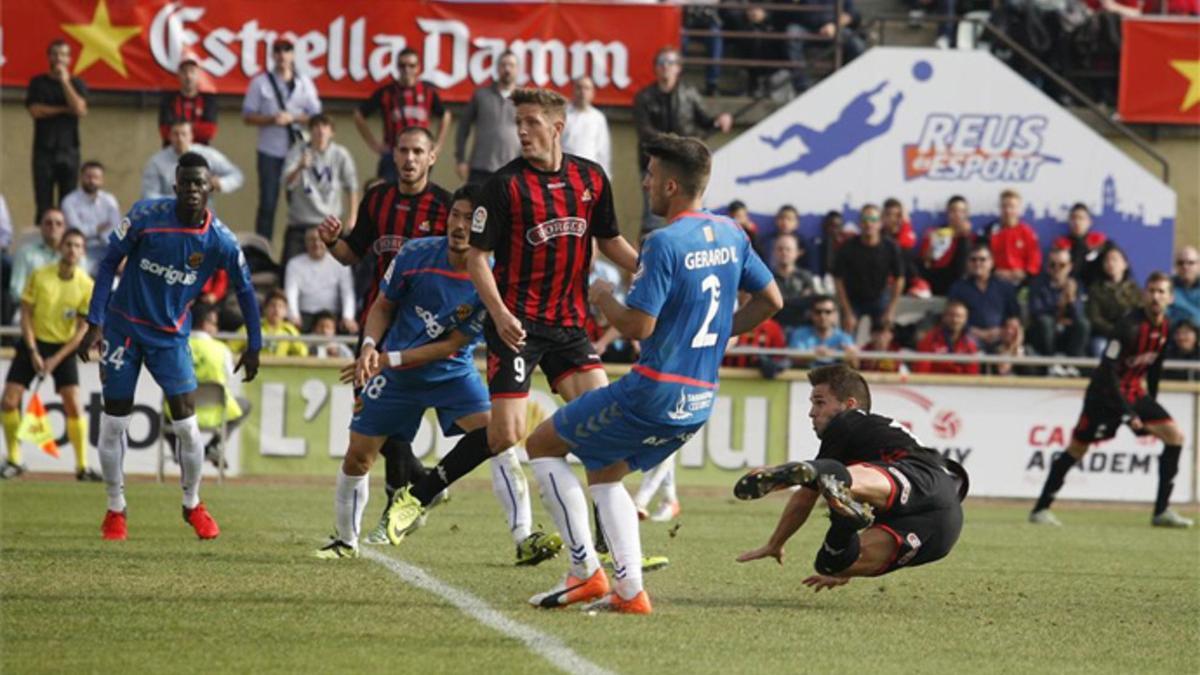 Fran Carbiá anotó el gol que dio la victoria al Reus Deportiu ante el Nàstic