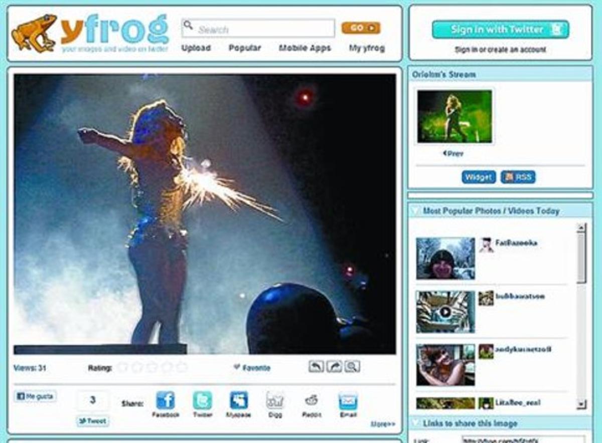 EN DIRECTE 3 Una imatge de l’actuació de la diva, a Twitter.