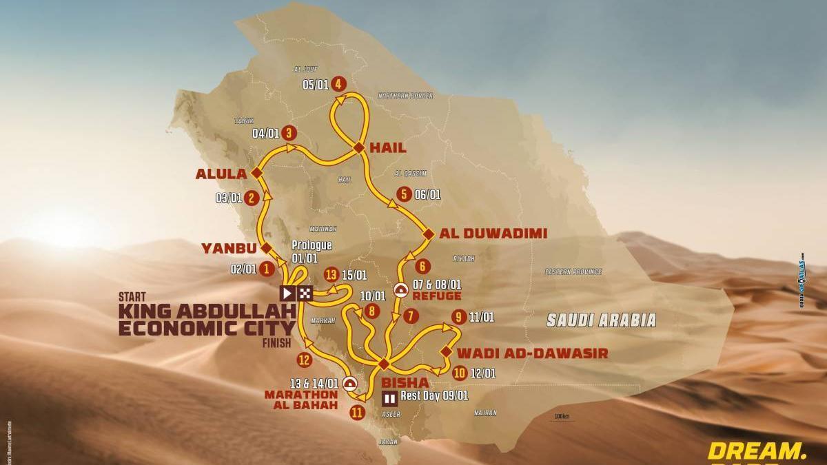 El recorrido del Dakar 2027