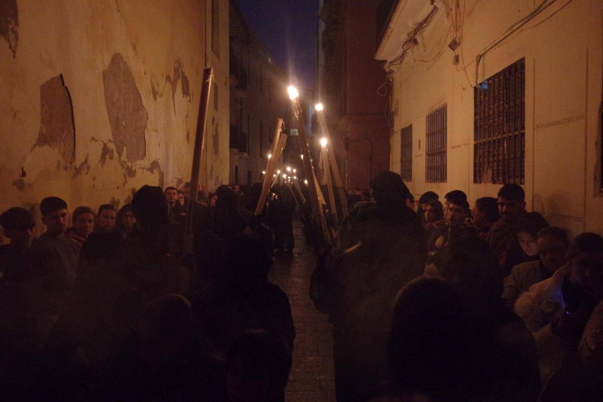 Salida procesional de Servitas esta última Semana Santa.