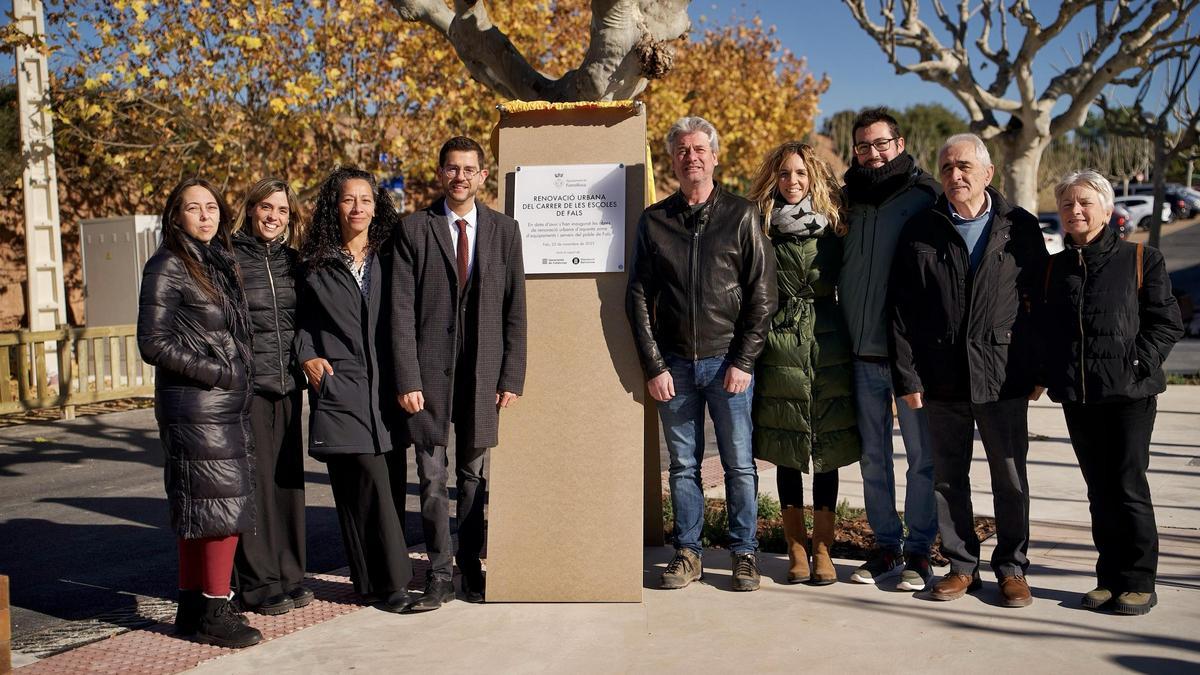 Inauguració de les obres del carrer de les Escoles de Fals de Fonollosa