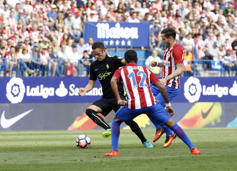 El partido entre el Atlético de Madrid y el Sporting, en imágenes