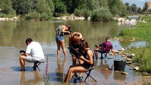 Taller de búsqueda de oro en el río Segre, organizado por el Centre d’Interpretació de l’Or.