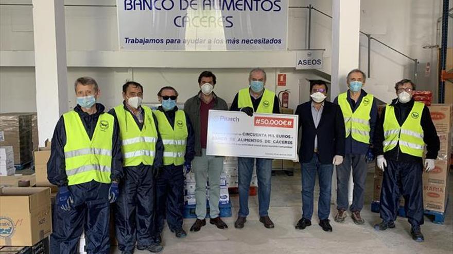 Banco de Alimentos de Cáceres y Pitarch firman un convenio de colaboración