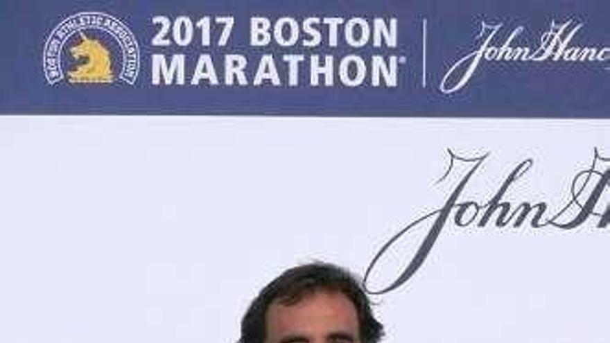 Félix de Castro participó el lunes en el maratón de Boston de 2017