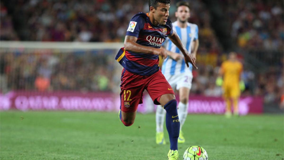 Rafinha jugó en las tres primeras jornadas de Liga antes de lesionarse y contribuyó a ganar al Malaga en el Camp Nou