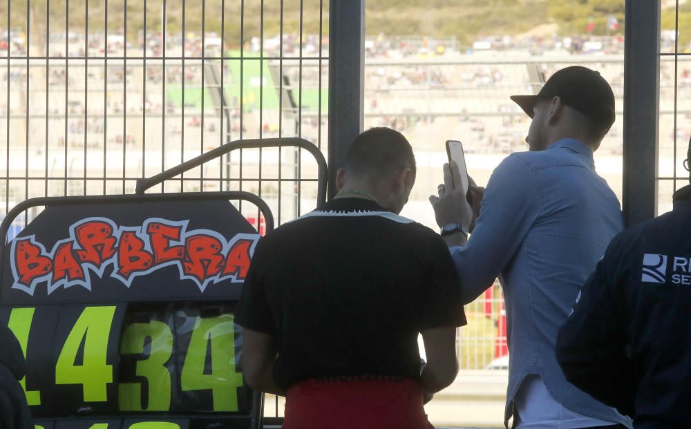 Neto y Pereira, en el box de Barberá