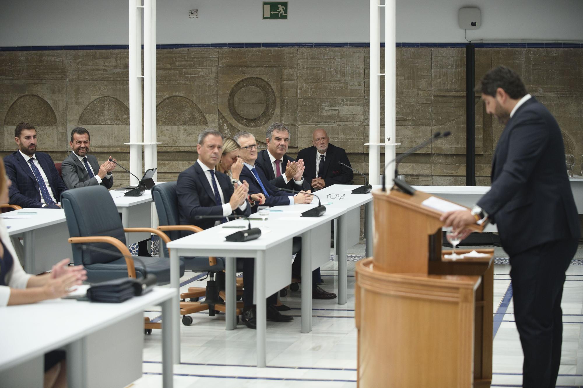 Primera sesión del segundo debate de investidura de López Miras en la Asamblea