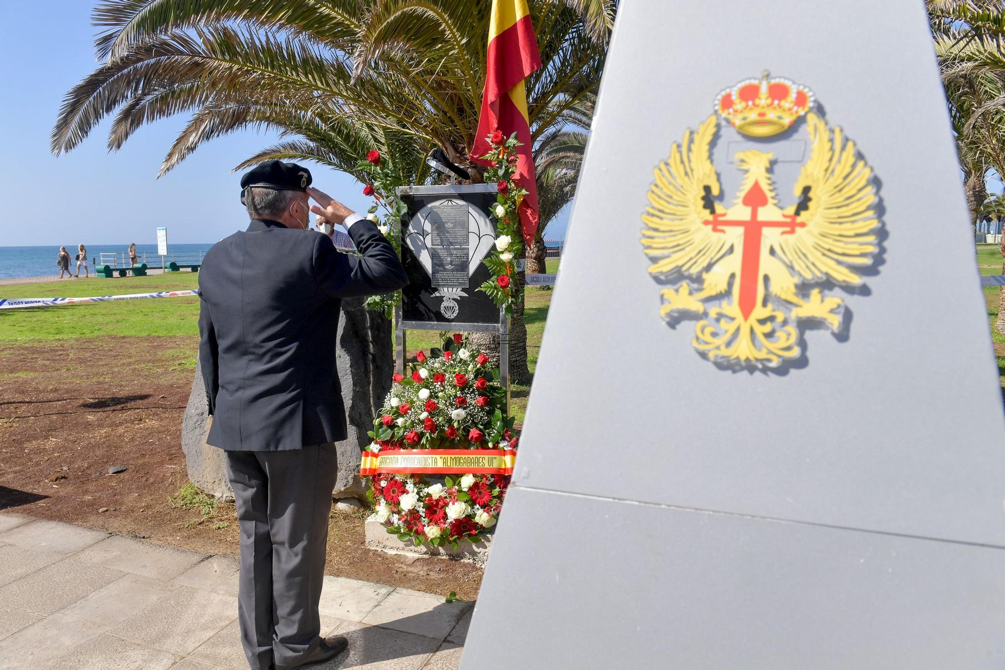 Acto de homenaje a los paracaidistas caídos en acto de servicio entre 1965 y 1979 en Maspalomas