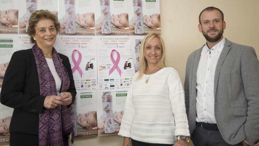 María Elena Viturro, Marta Pérez y José Antonio Añón.