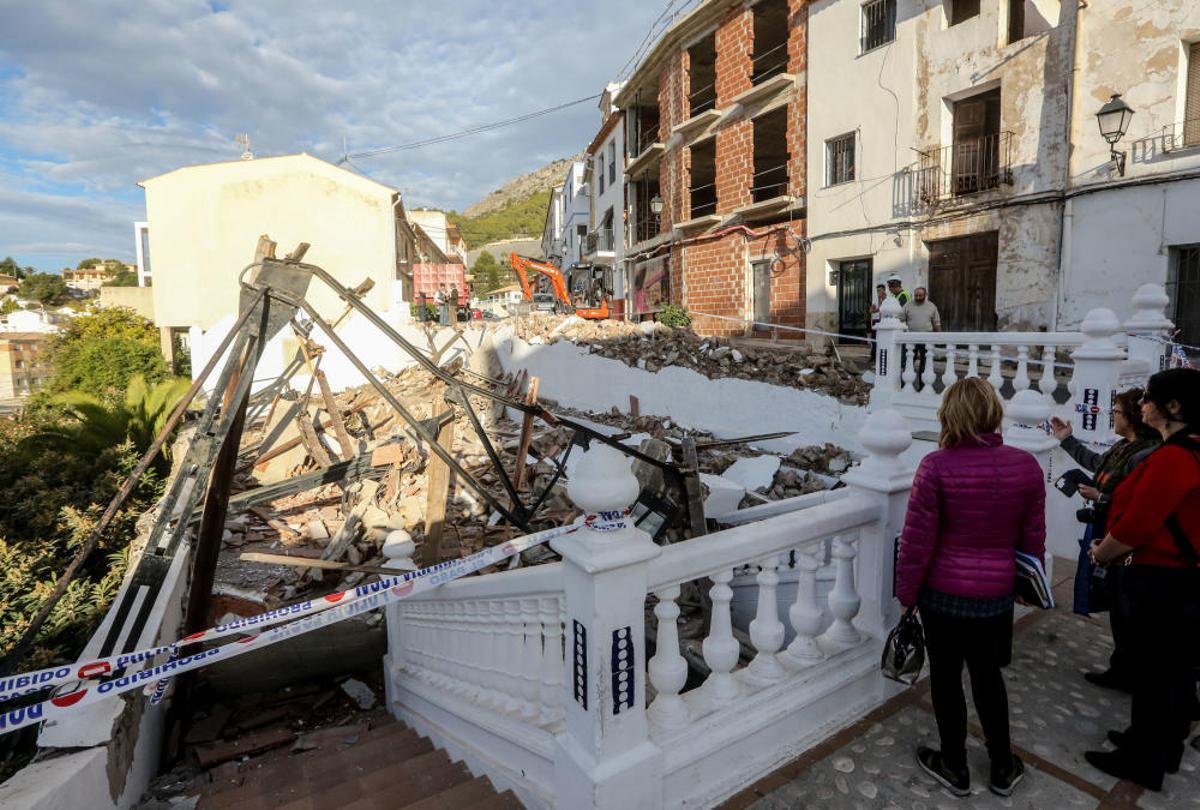 Derrumbe del lavadero de Callosa d'En Sarrià