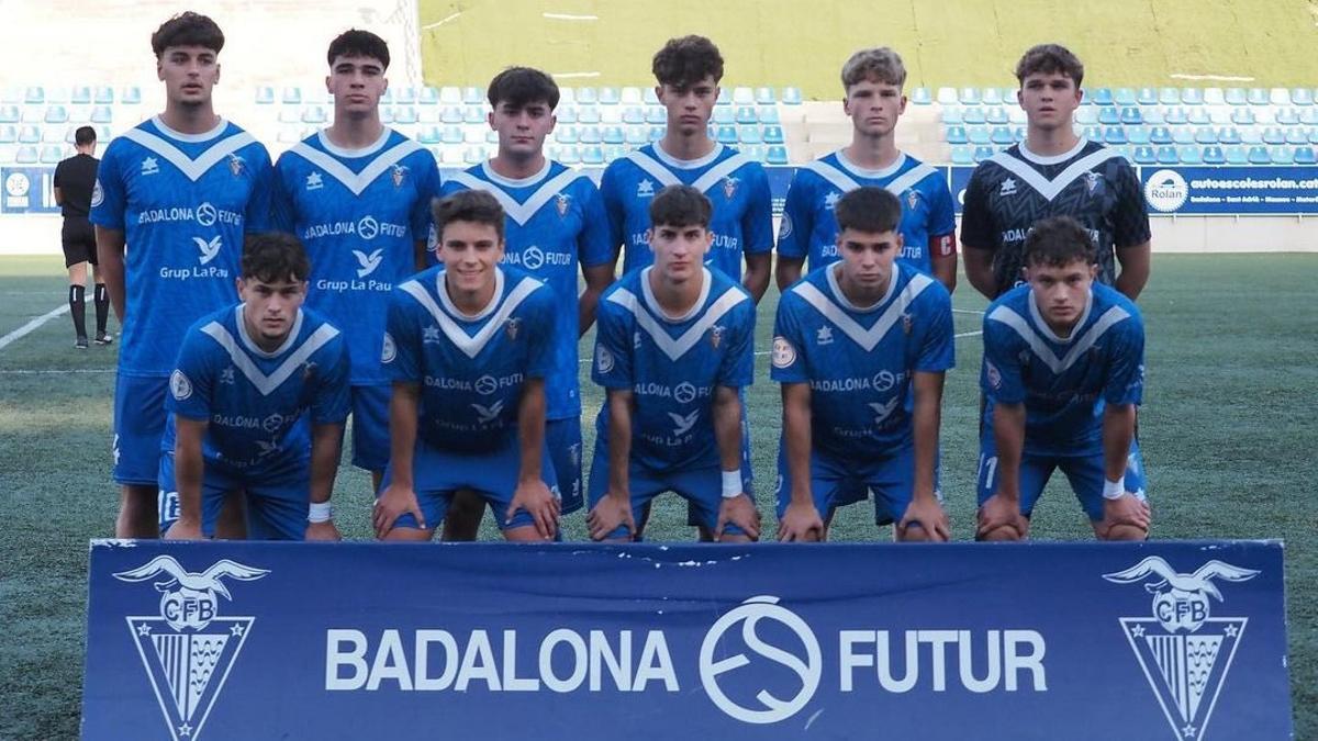 El Juvenil A del Badalona es líder del grupo 3 de División de Honor