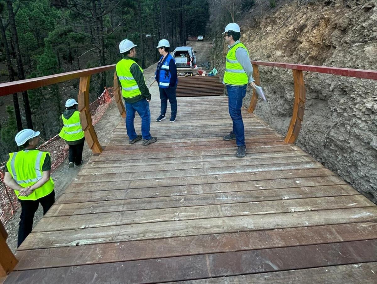 Imagen del puente para mejorar el acceso de emergencias en la Corona Forestal