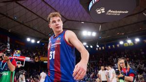 Rokas Jokubaitis, tras ganar a Granada en el Palau