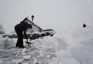 Las borrascas Gerard y Fien, en imágenes: frío, nieve y lluvia en varios rincones de España