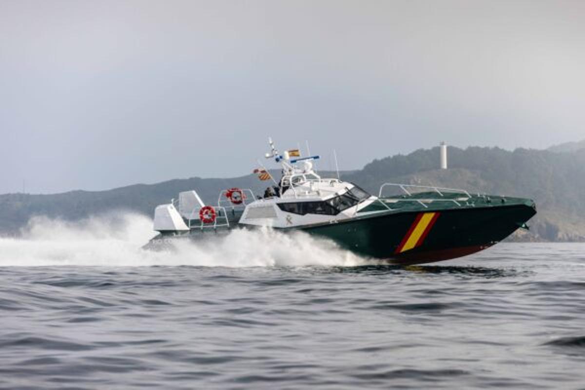 Una patrullera interceptora H60 de la Guardia Civil, de la misma serie que la siniestrada este viernes