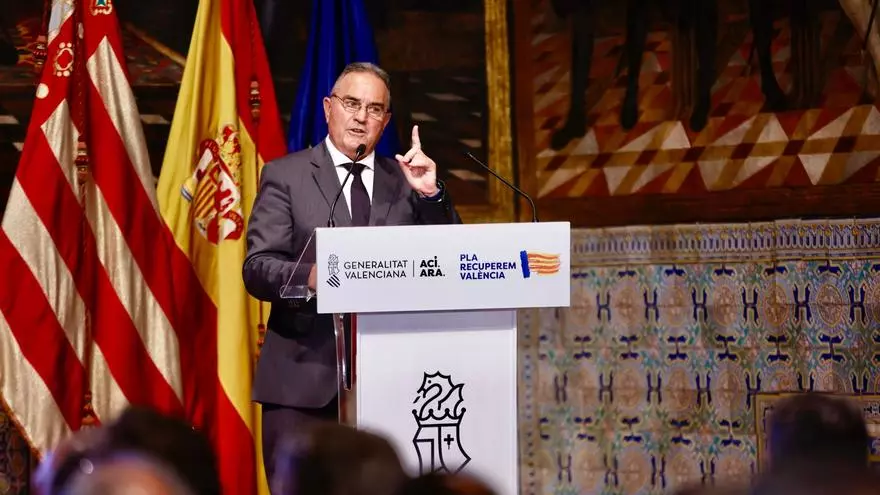 Mazón y Gan Pampols presentan el Plan Endavant para la recuperación económica tras la dana