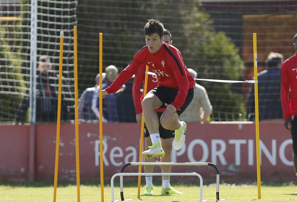 Entrenamiento del Sporting 19/04/2017