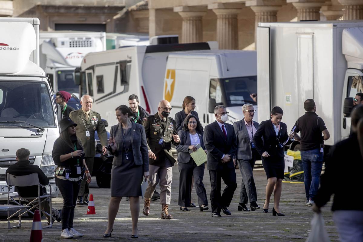 El rodaje de 'Lioness' en Mallorca, en el Pueblo Español de Palma