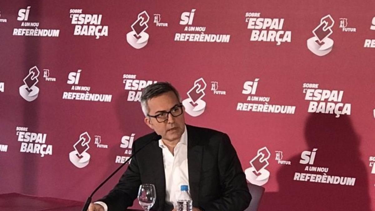 Víctor Font, durante la rueda de prensa del 12 de diciembre del 2019.