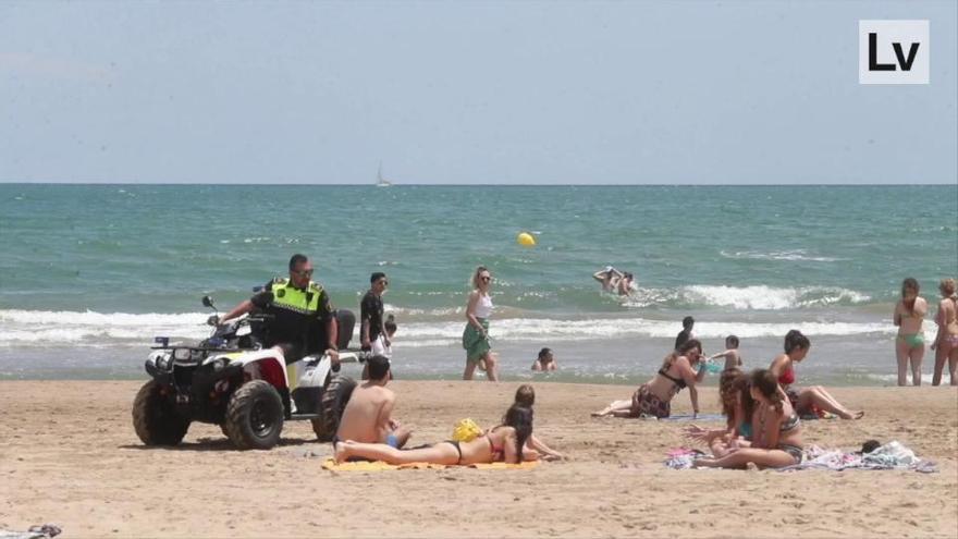 La "nueva normalidad" en las playas valencianas