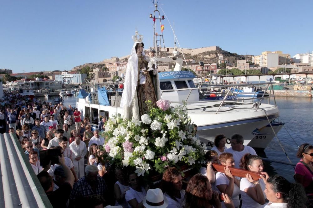 Procesión marítima de la Virgen del Carmen en Cartagena