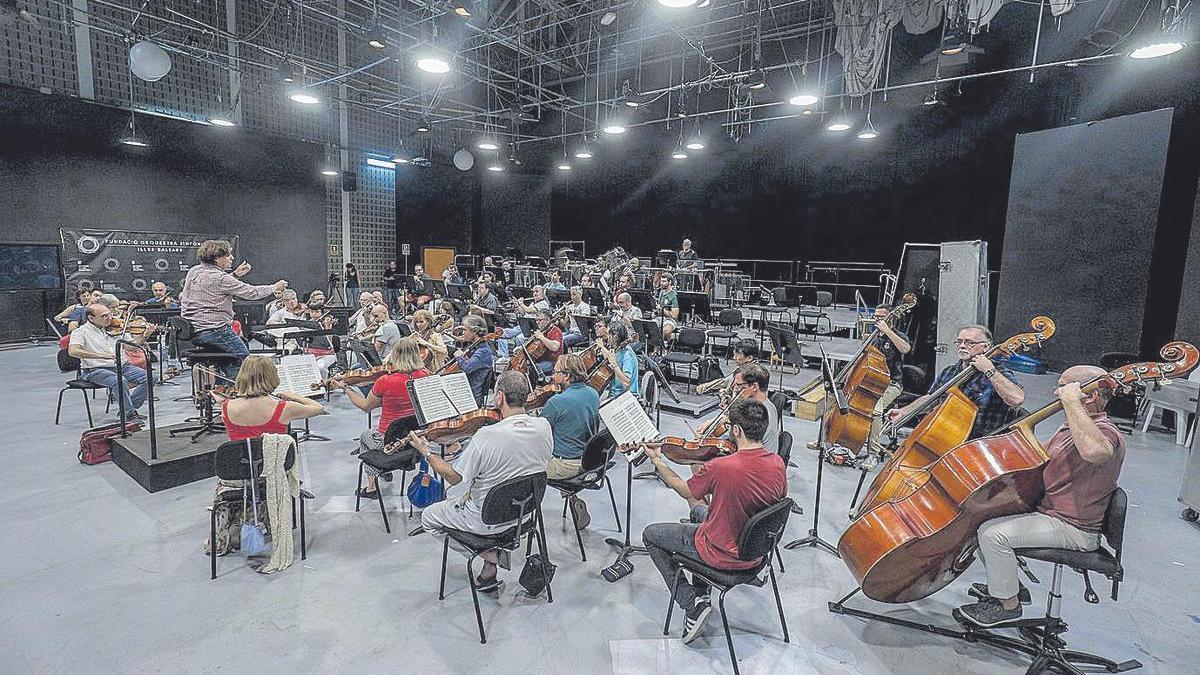 Sala Sonoteque, donde la Simfònica ensaya hasta que se construya La Capsa de Música.