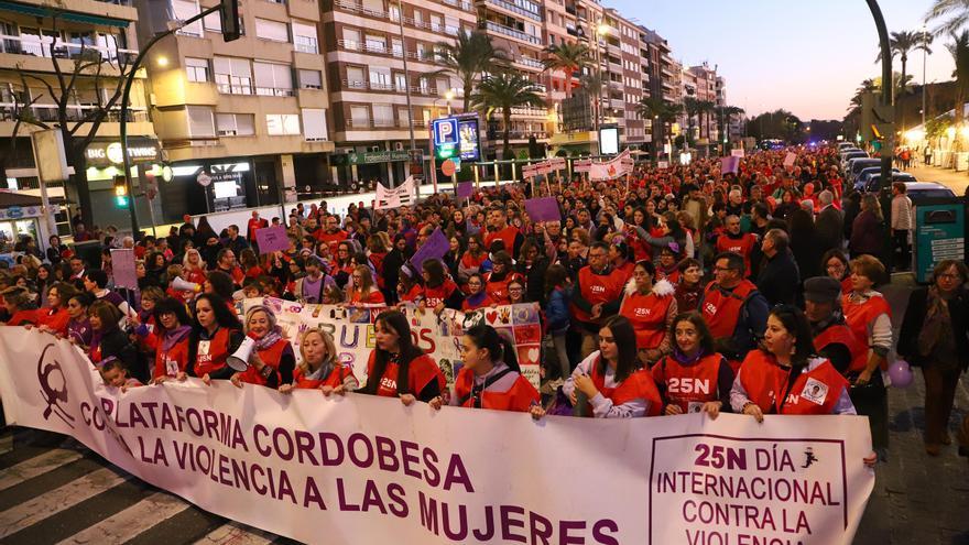 Miles de cordobeses claman contra la violencia machista