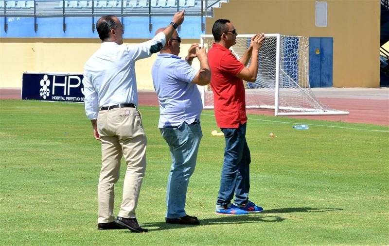 Fase final del entrenamiento de la UD Las Palmas