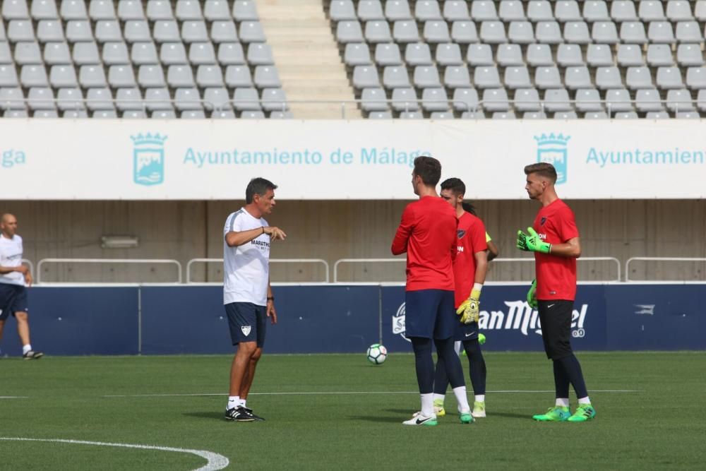 Primer entrenamiento del Málaga CF.