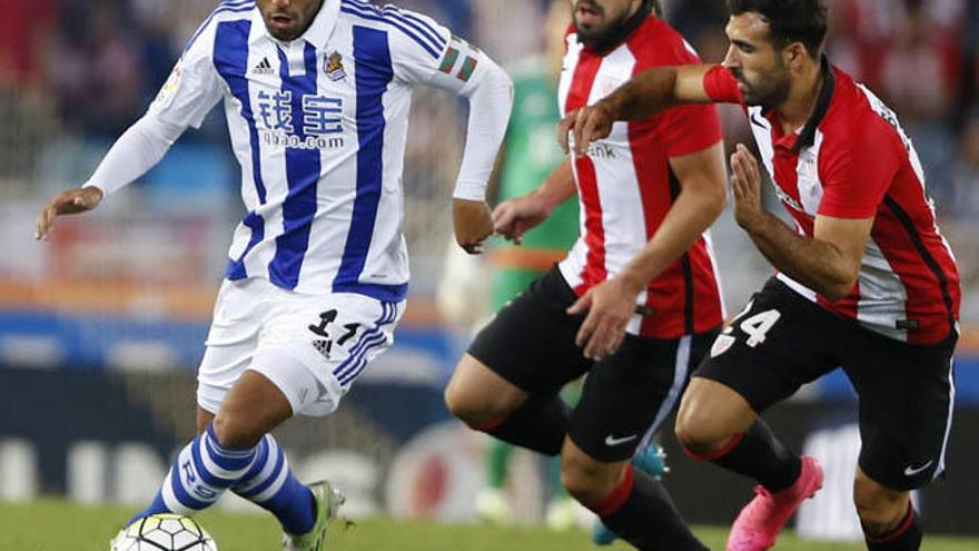 El txuri urdin Carlos Vela, estará el sábado en La Rosaleda.