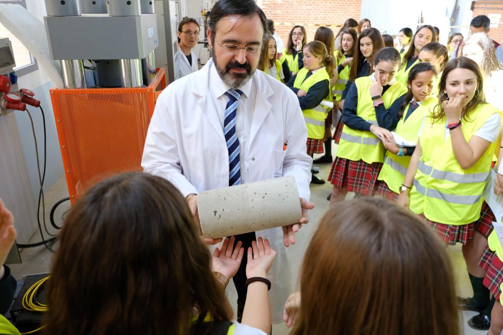 Alumnas de la ESO conocen la Ingeniería Civil