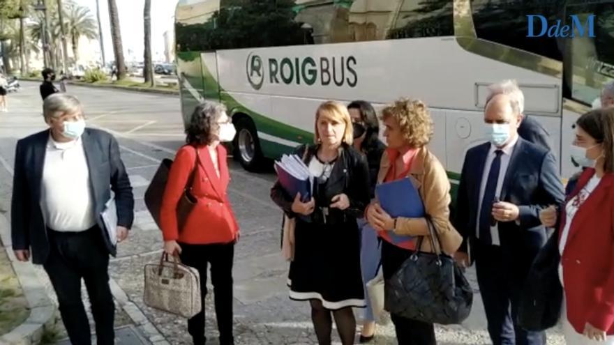 La comisión del Parlamento Europeo interroga a Francina Armengol en Palma por las menores tuteladas