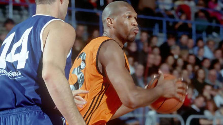 Sherron Mills, l&#039;any 1999, durant l&#039;All Stars de Manresa.