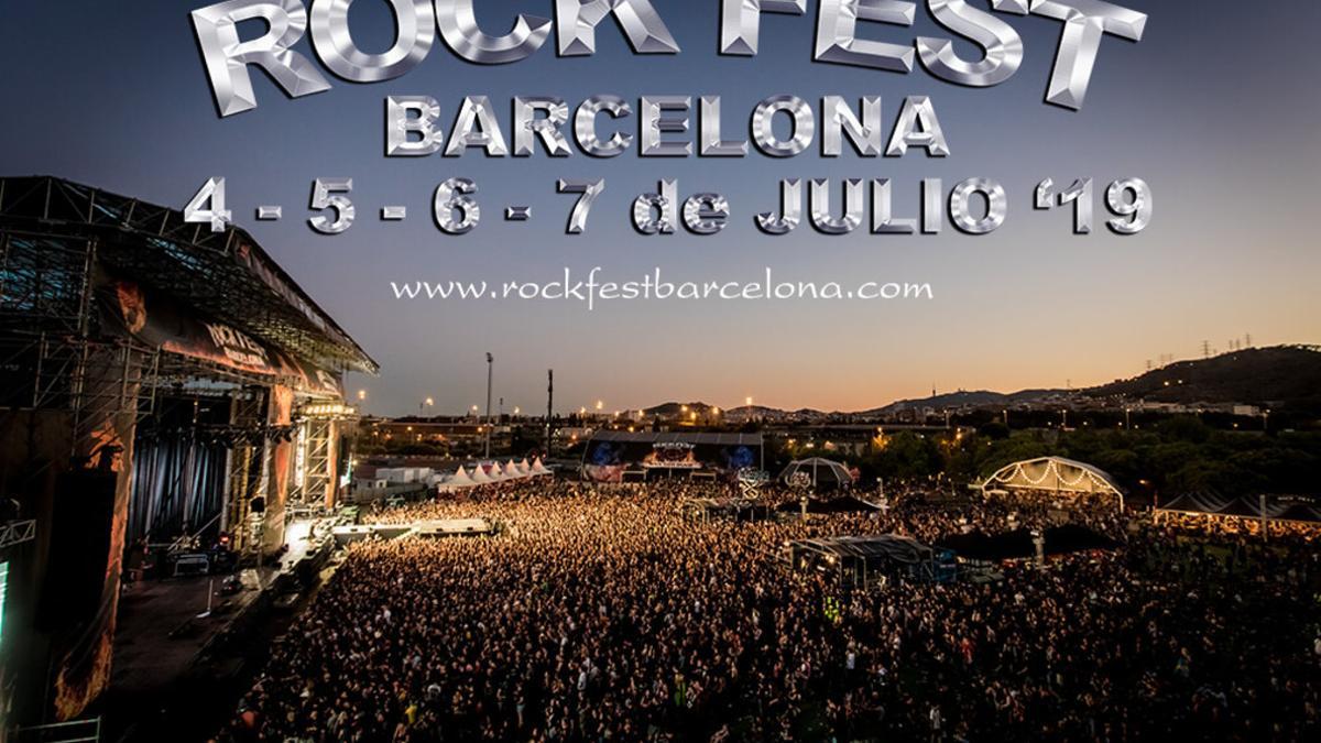 Cartel del Rock Fest Bcn 2019.